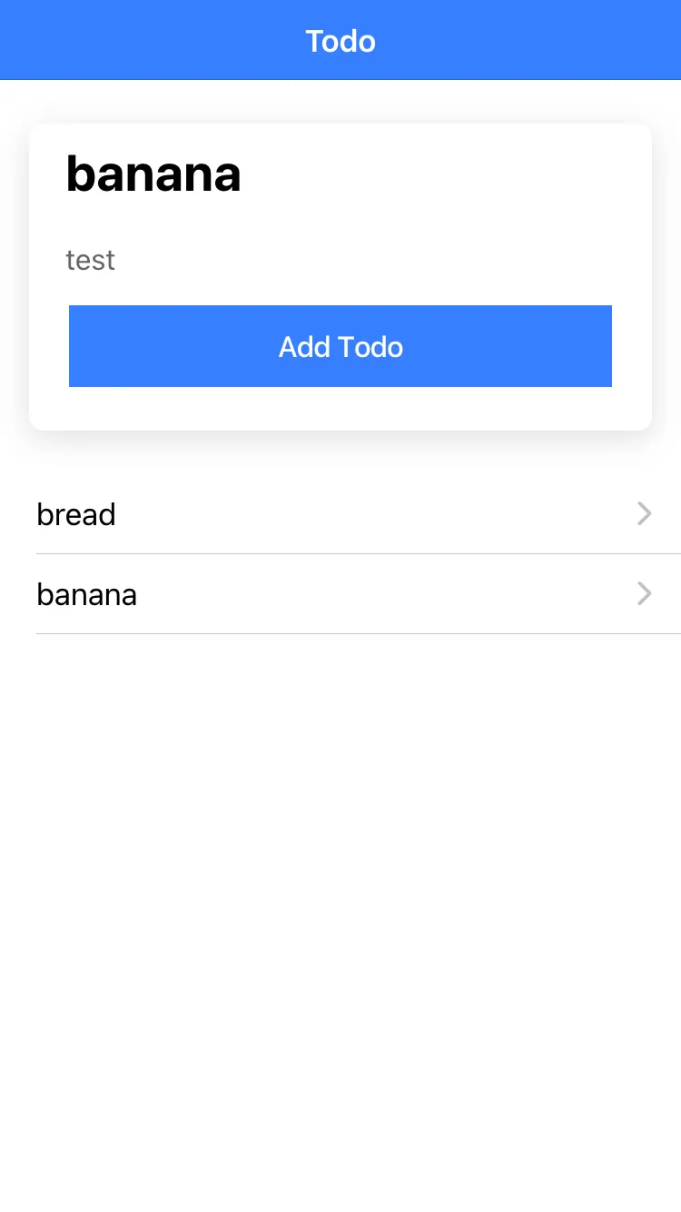 Ionic Todo Application